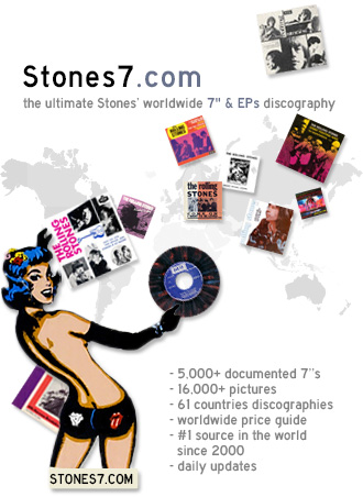 Visit the Rolling Stones 7"s & EPs worldwide discography & price guide