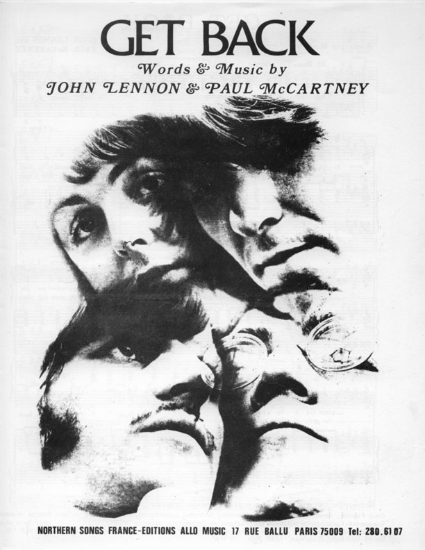 The Beatles : Get back, sheet music, France, 1969
