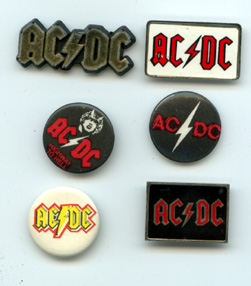 ACDC (AC/DC) - 1980's Badges & buttons - Badge