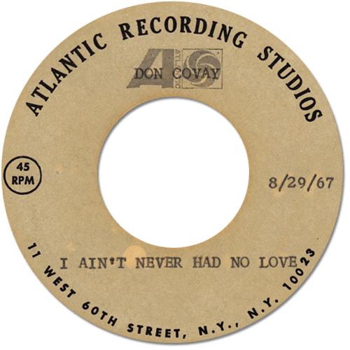 Don Covay's Never Had No Love acetate