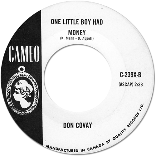 Don Covay : The Popeye Waddle - 7" CS from Canada, 1963