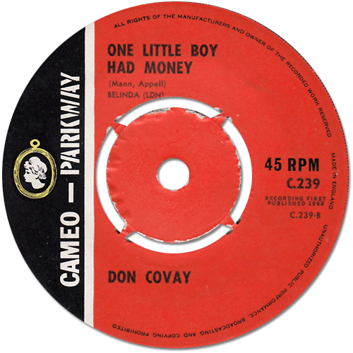 Don Covay : The Popeye Waddle - 7" CS from UK, 1963