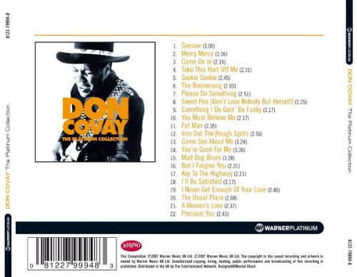 Don Covay : The Platinum Collection  - CD from UK, 2007
