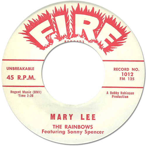 The Rainbows (possibly feat. Don Covay) : Mary Lee - 7" from USA, 1960