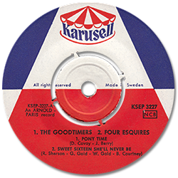 The Goodtimers (feat. Don Covay), Four Esquires, Bobby Martin : Top Hits Vol. 2 - 7" EP from Sweden, 1961