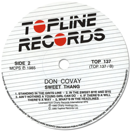 Don Covay : Sweet Thang - LP from UK, 1985