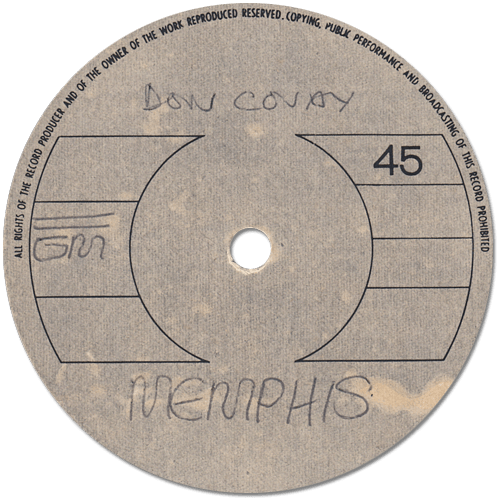 Don Covay : Memphis - 7" from UK, 1973