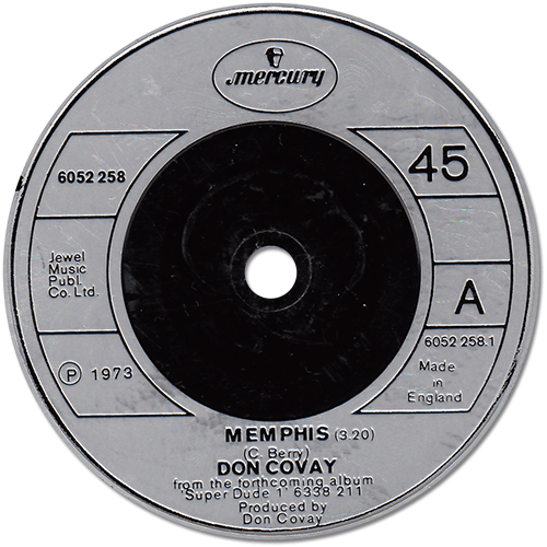 Don Covay : Memphis - 7" CS from UK, 1973