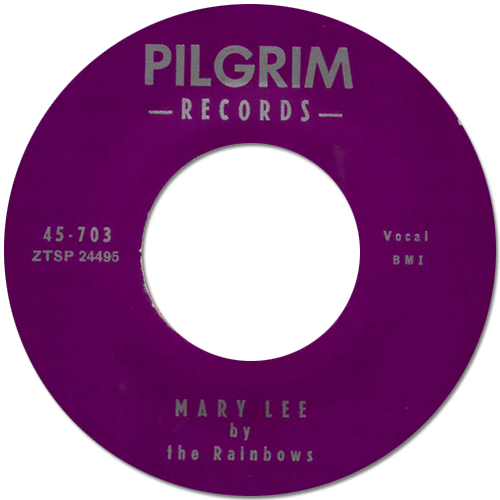 The Rainbows (possibly feat. Don Covay) : Mary Lee - 7" from USA, 1956