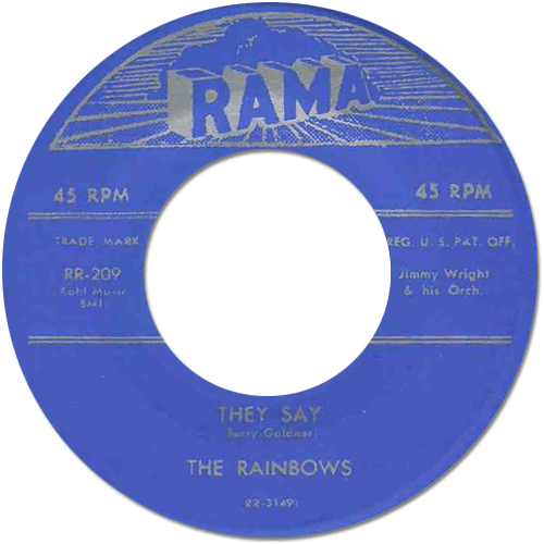 The Rainbows (feat. Don Covay) : They Say - 7" from USA, 1960
