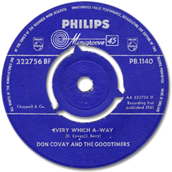 Don Covay : Shake Wid The Shake - 7" CS from UK, 1961