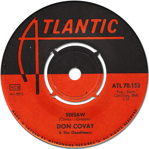 Don Covay and The Goodtimers : See-Saw - 7" CS from Sweden, 1965