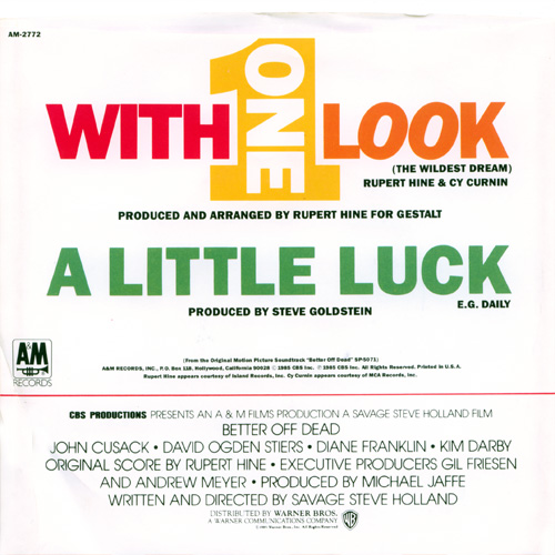 Rupert Hine - With One Look (with Cy Curnin) - A&M AM-2772 USA 7" PS