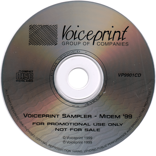V/A incl. Quantum Jump, Mick Taylor, Steve Howe, Roy Harper, etc. - Voiceprint sampler - Midem '99 - VoicePrint VP 9901 CD UK CD