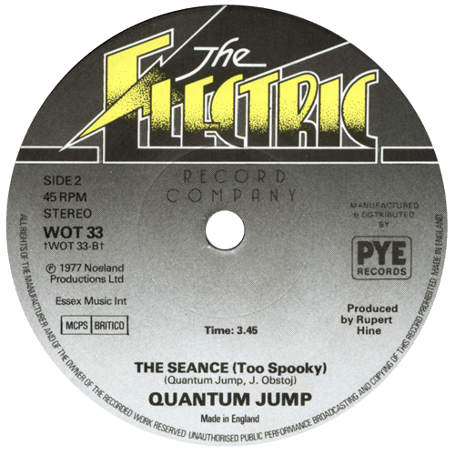 Quantum Jump - The Lone Ranger - Electric WOT 33 UK 7" CS