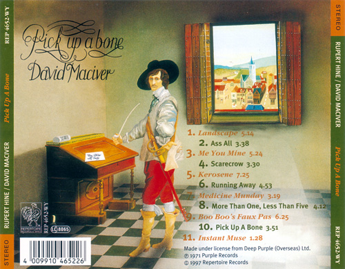 Rupert Hine - Pick Up A Bone - Repertoire Records REP 4652-WY Germany CD