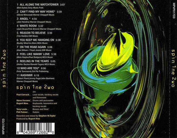 V/A incl. Paul Carrack, Rupert Hine, Tony Levin, Phil Palmer, and Steve Ferrone (Spin 1ne 2wo) : Spin 1ne 2wo - CD from UK, 2010