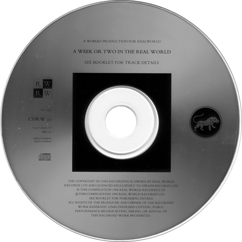 V/A incl. Rupert Hine, Van Morrison, Karl Wallinger, etc. : A Week Or Two In The Real World - CD from Holland, 1994