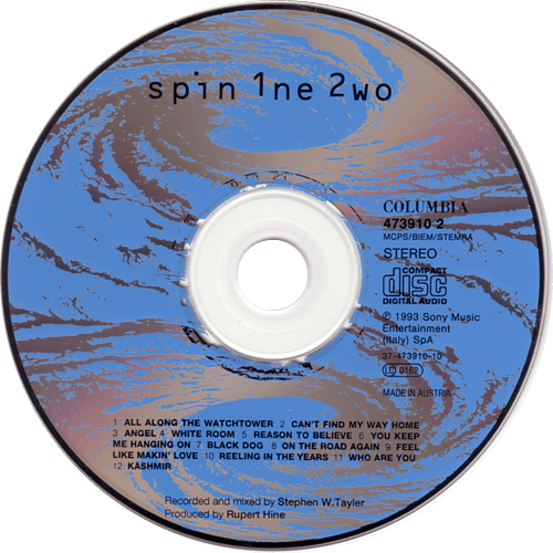 V/A incl. Paul Carrack, Rupert Hine, Tony Levin, Phil Palmer, and Steve Ferrone (Spin 1ne 2wo) : Spin 1ne 2wo - CD from Austria, 1993