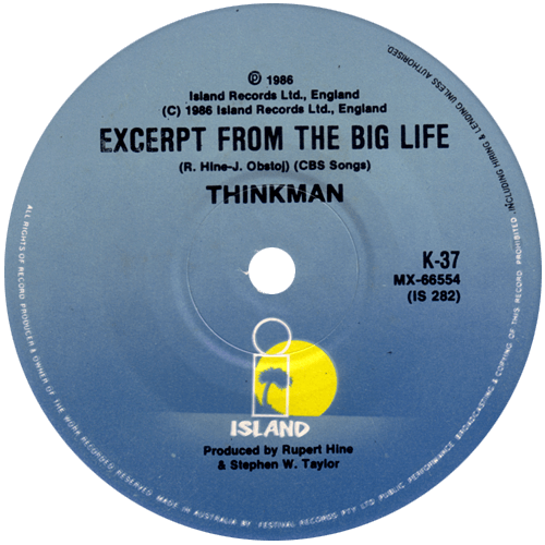 Thinkman - The Formula - Island K 37 Australia 7" CS
