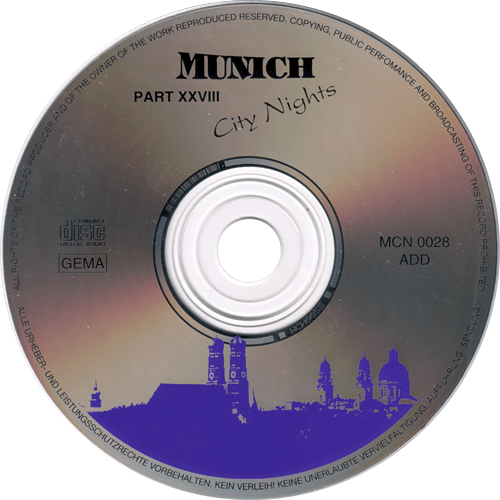 V/A incl. Thinkman, Jonathan Richman, Bad Company, Saga, etc. - Munich City Nights - Vol. 28 - Enigma 7 735028-2 USA CD
