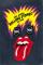 The Rolling Stones: Promo sticker - 1982 Italian tour, sticker from Italy, 1982 - Promo unused sticker from 1982, approx. 8 x 11 cm, from motos Gilera, official sponsor from the tour - tongue 'face' - plain background with mirror ef... - 12 €