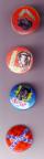Stray Cats : 1980's buttons, buttons from UK - 3 x buttons (one generic rockabilly) + 1 enamel badge from the early 1980's... - 12 €