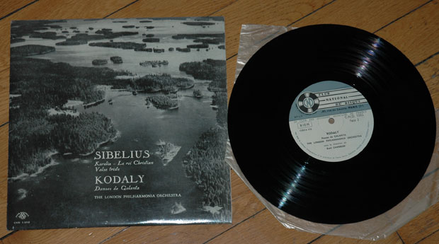 The London Philharmonia Orchestra - dir. Basil Cameron : SIBELIUS / KODALY : SIBELIUS / KODALY , 10" PS, France - £ 8.6