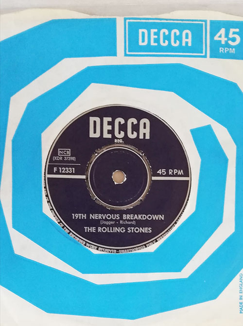 The Rolling Stones - 19th Nervous Breakdown - Decca F 12331 Sweden 7" CS