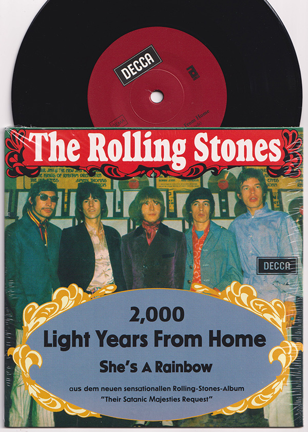 The Rolling Stones: 2000 Light Years From Home, 7" PS, Germany, 2016 - 38 €