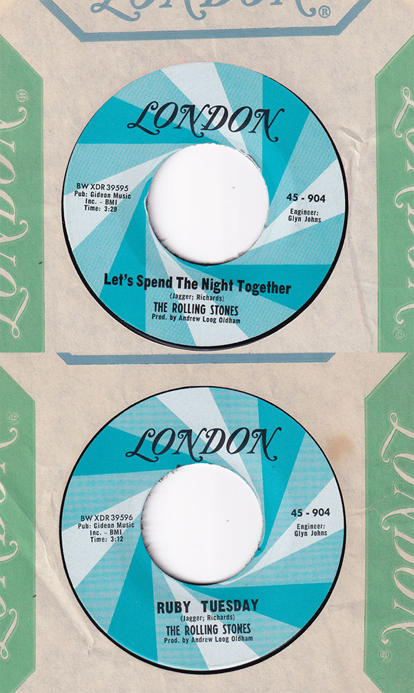 The Rolling Stones: Let's Spend The Night Together - London 45-904, USA 1967, 7"