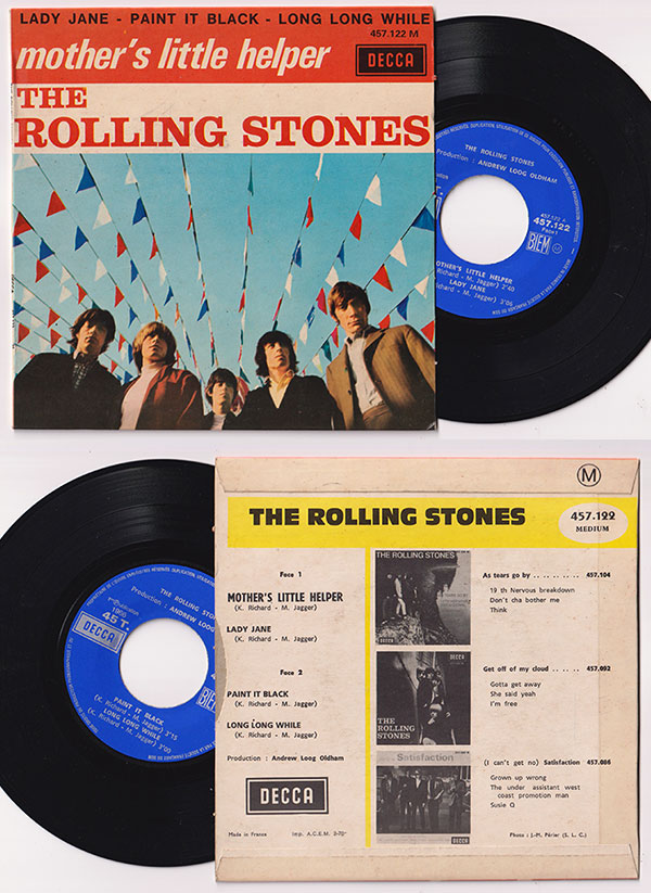 The Rolling Stones: Mother's Little Helper - Decca 457.122, France 1970, 7" EP