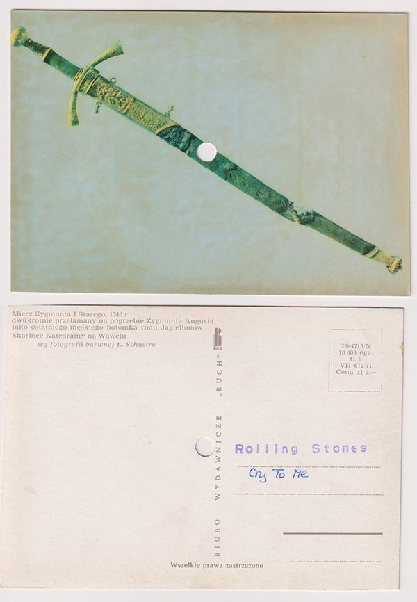 The Rolling Stones: Cry To Me - Biuro Wydawnicze 'Ruch' 26-4715 / N, Poland 1980, postcard