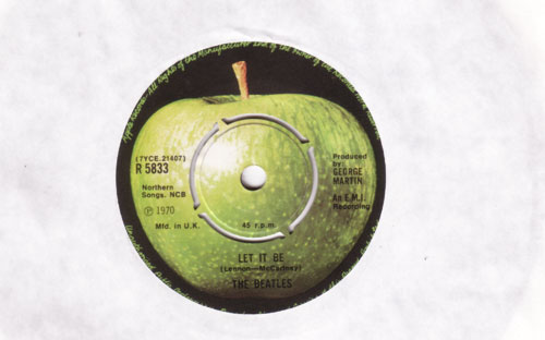 The Beatles - Let It Be - Apple R 5833 UK 7"