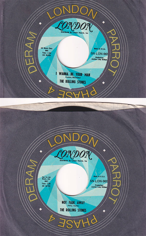 The Rolling Stones: Not Fade Away - London 5N-LON-9657, USA 1973, 7" CS