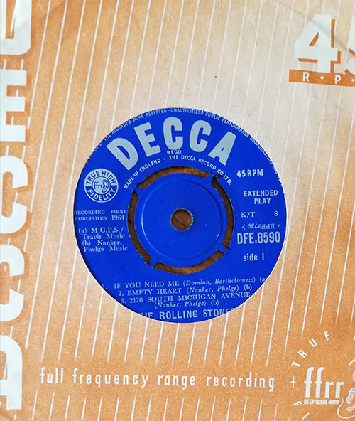 The Rolling Stones - Five By Five - Decca DFE 8590 UK 7" EP