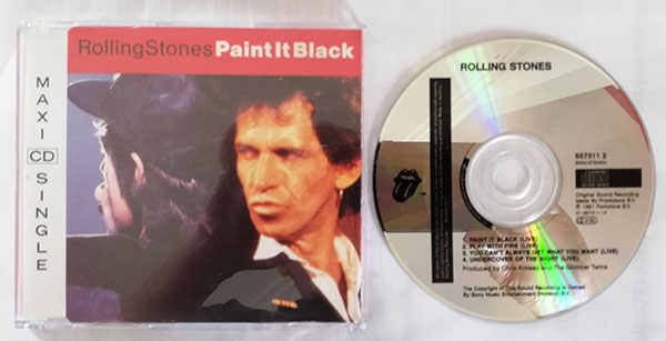 The Rolling Stones - Paint It, Black (live) - CBS 657311 2 Holland CDS