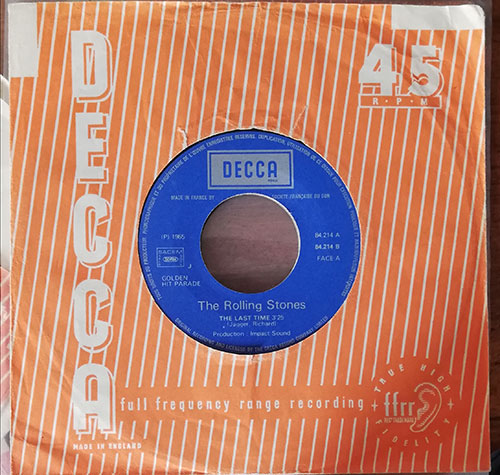 The Rolling Stones - The Last Time - Decca GHP 84214 France 7" CS