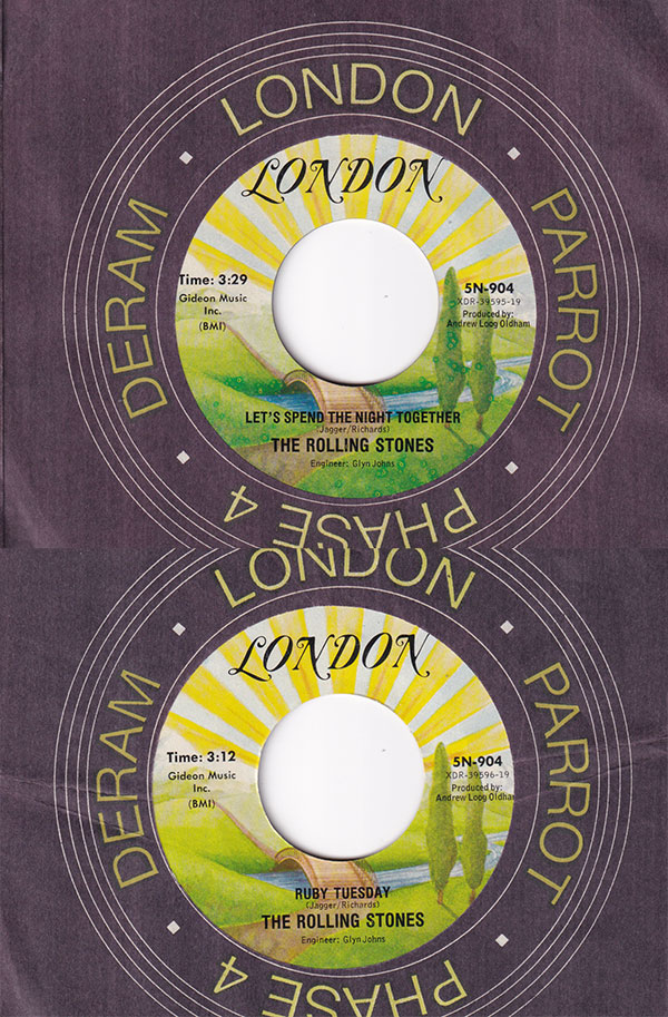 The Rolling Stones: Let's Spend The Night Together - London 5N-904, USA 1978, 7" CS