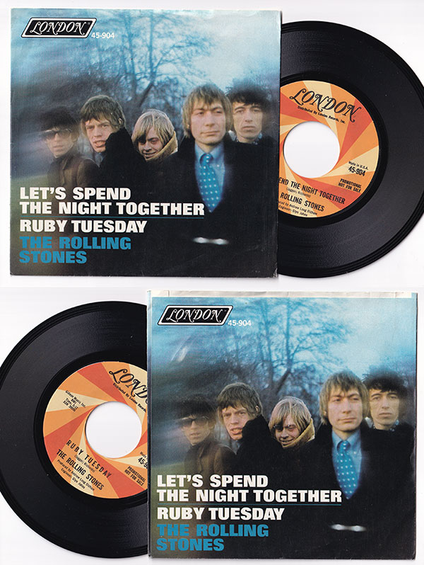The Rolling Stones: Let's Spend The Night Together - London 45-904, USA 1967, 7" PS
