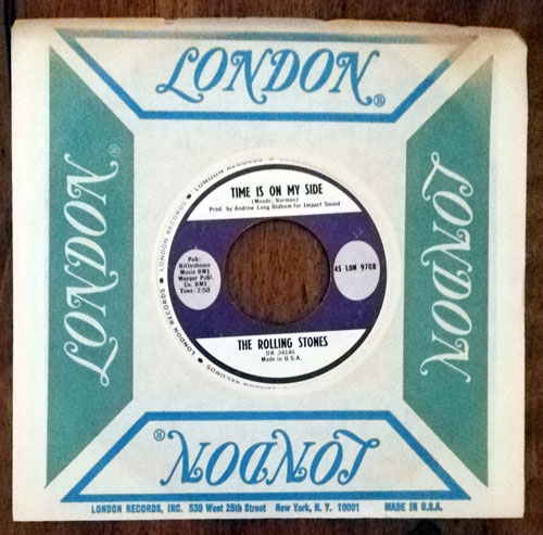 The Rolling Stones : Time Is On My Side, 7", USA, 1964 - 20 €
