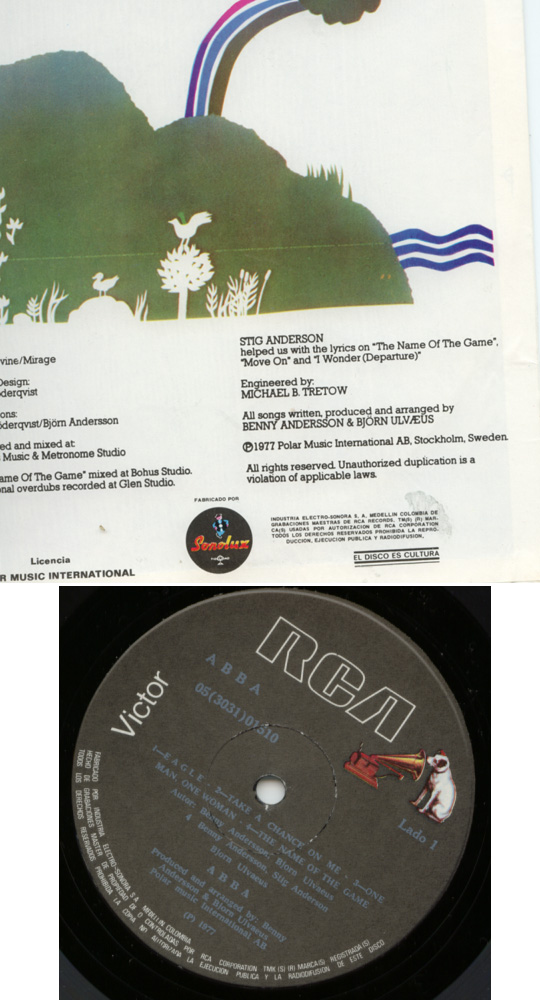 Abba : The Album, LP, Colombia, 1977 - $ 43.2