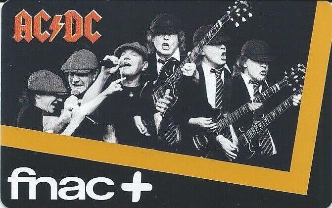 ACDC: ACDC Fnac Stores gift card , card, France, 2023 - 8 €