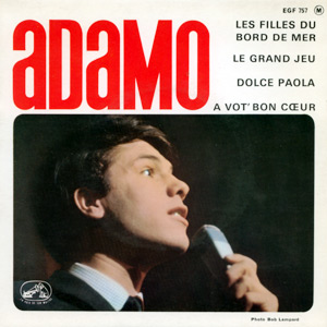 Adamo: Les Filles du Bord de Mer + 3, 7" EP, France - 8 €