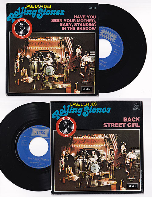 The Rolling Stones: L'Âge d'Or des Rolling Stones - Volume 14, 7" PS, France, 1975 - $ 26.16