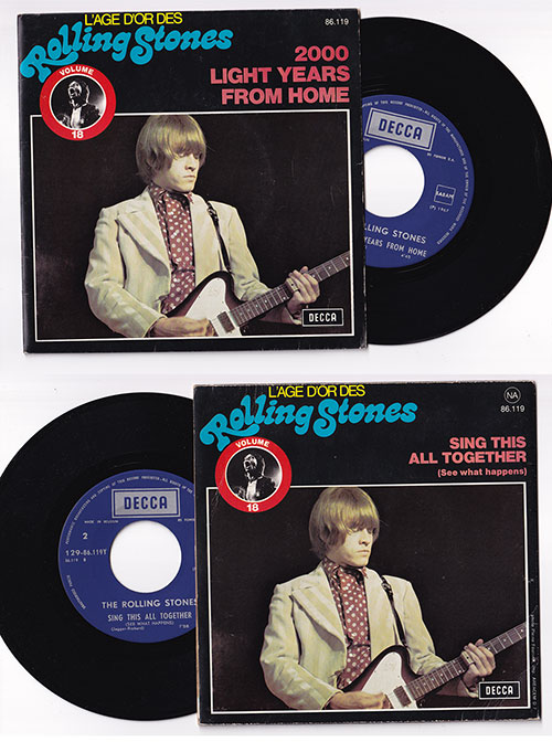 The Rolling Stones: L'Âge d'Or des Rolling Stones - Volume 18, 7" PS, Belgium, 1975 - $ 29.16