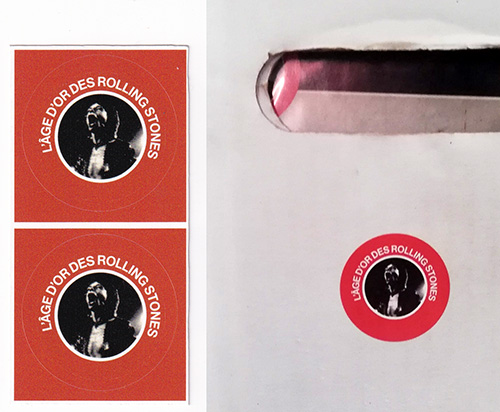 The Rolling Stones: Sticker l'äge d'or des Rolling Stones, France 2025, sticker