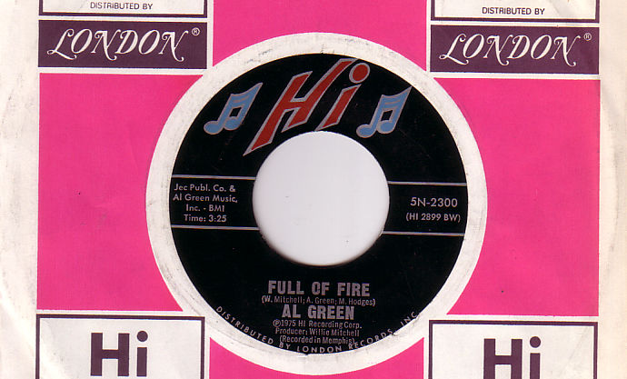Al Green : Full of Fire, 7" CS, USA, 1975 - $ 12.96