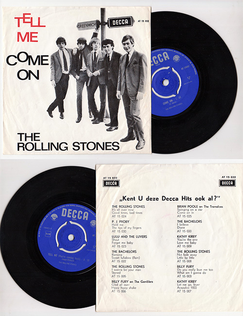 The Rolling Stones : Tell Me (You're Coming Back), 7" PS, Holland, 1964 - 33 €