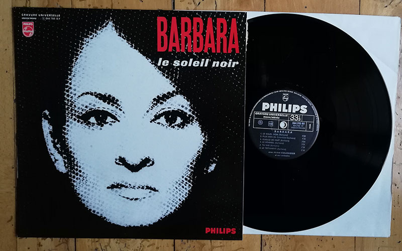Barbara : Le Soleil Noir, LP, France, 1968 - $ 21.6